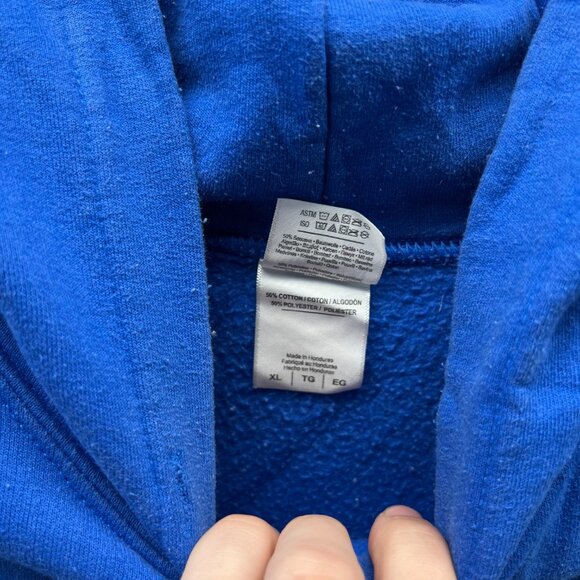 World Series 2016 Hoodie Mens XL Blue Pullover Champions Chicago Cubs Pullover - Picture 3 of 11